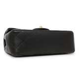 Chanel Black Quilted Lambskin Mini Rectangular Flap