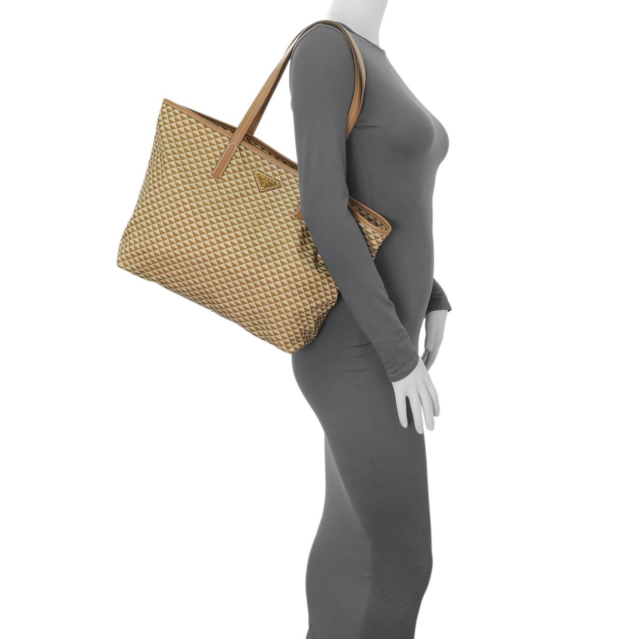 Prada Re-Nylon Saffiano Triangolo Symbole Shopping Tote – Modaselle