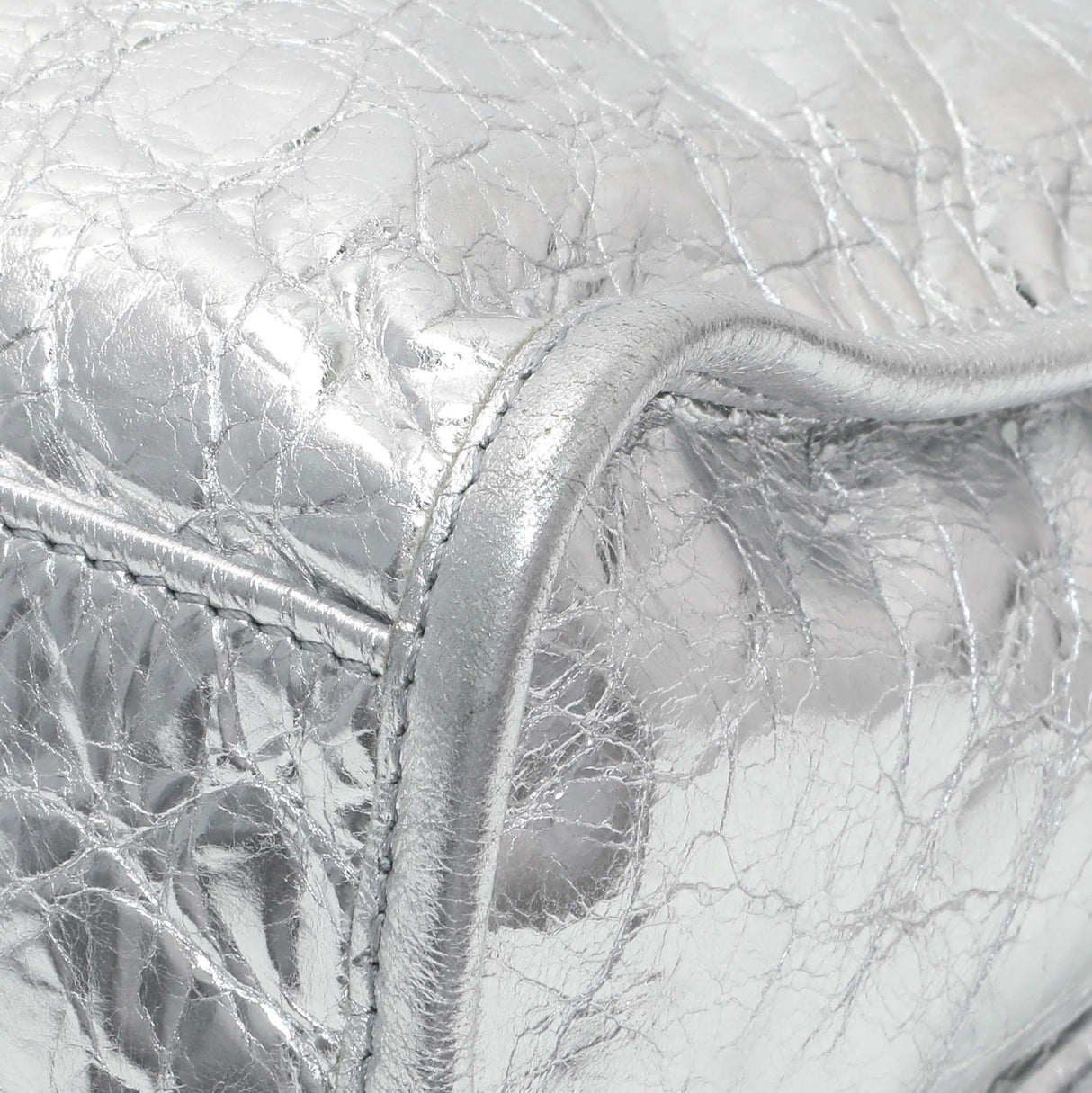 Balenciaga Silver Agneau Small Le City Handbags Balenciaga