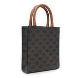 Celine Triomphe Canvas Calfskin Mini Vertical Cabas