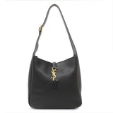Saint Laurent Black Calfskin Small Le 5 A 7 Soft Hobo Handbags Saint Laurent