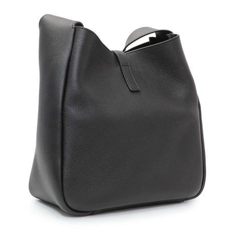 Saint Laurent Black Calfskin Small Le 5 A 7 Soft Hobo Handbags Saint Laurent