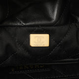 Chanel Black Quilted Shiny Calfskin Small 22