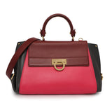 Salvatore Ferragamo Multicolor Calfskin Sofia Shoulder Bag