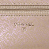 Chanel Gold Quilted Caviar Wallet On Chain WOC Handbags Chanel