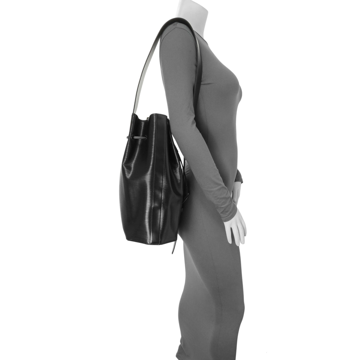 Louis Vuitton Black Epi Sac a Dos Drawstring Bag Handbags Louis Vuitton