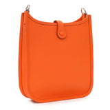 Hermes Orange Clemence Evelyne TPM Handbags Hermes