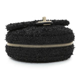 Chanel Black Tweed Coco Beach Expandable Barrel Bag