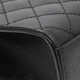 Saint Laurent Black Grain De Poudre Textured Mixed Matelasse Triquilt Small Monogram Satchel Handbags Saint Laurent