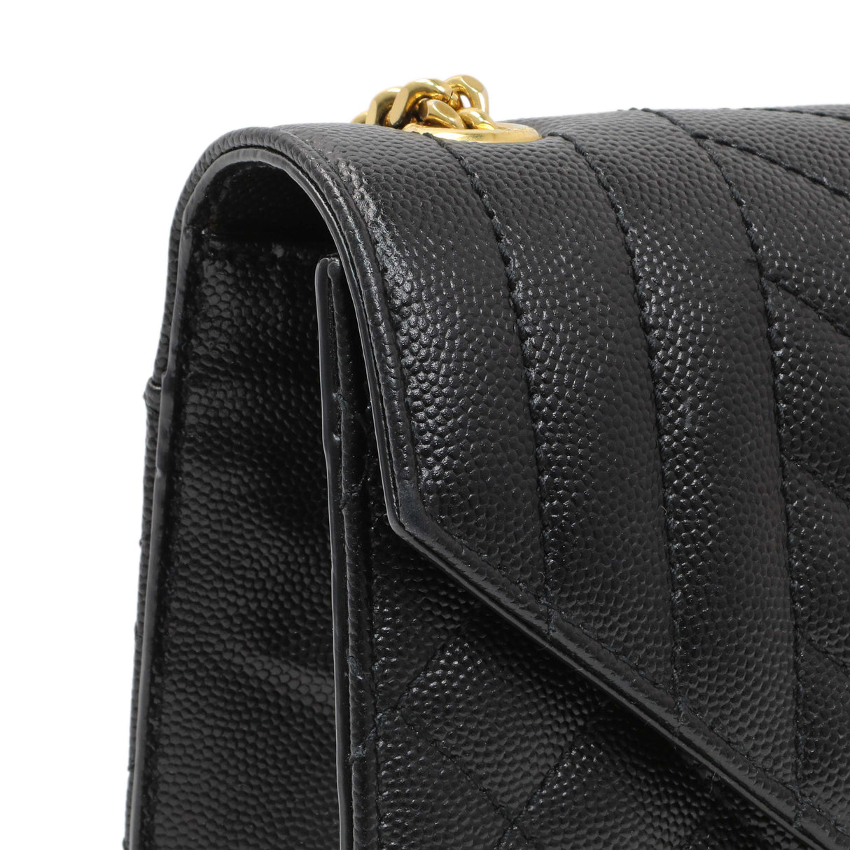 Saint Laurent Black Grain De Poudre Textured Mixed Matelasse Triquilt Small Monogram Satchel Handbags Saint Laurent
