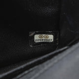 Chanel Black Lambskin Chevron Quilted Mini Square Flap Handbags Chanel