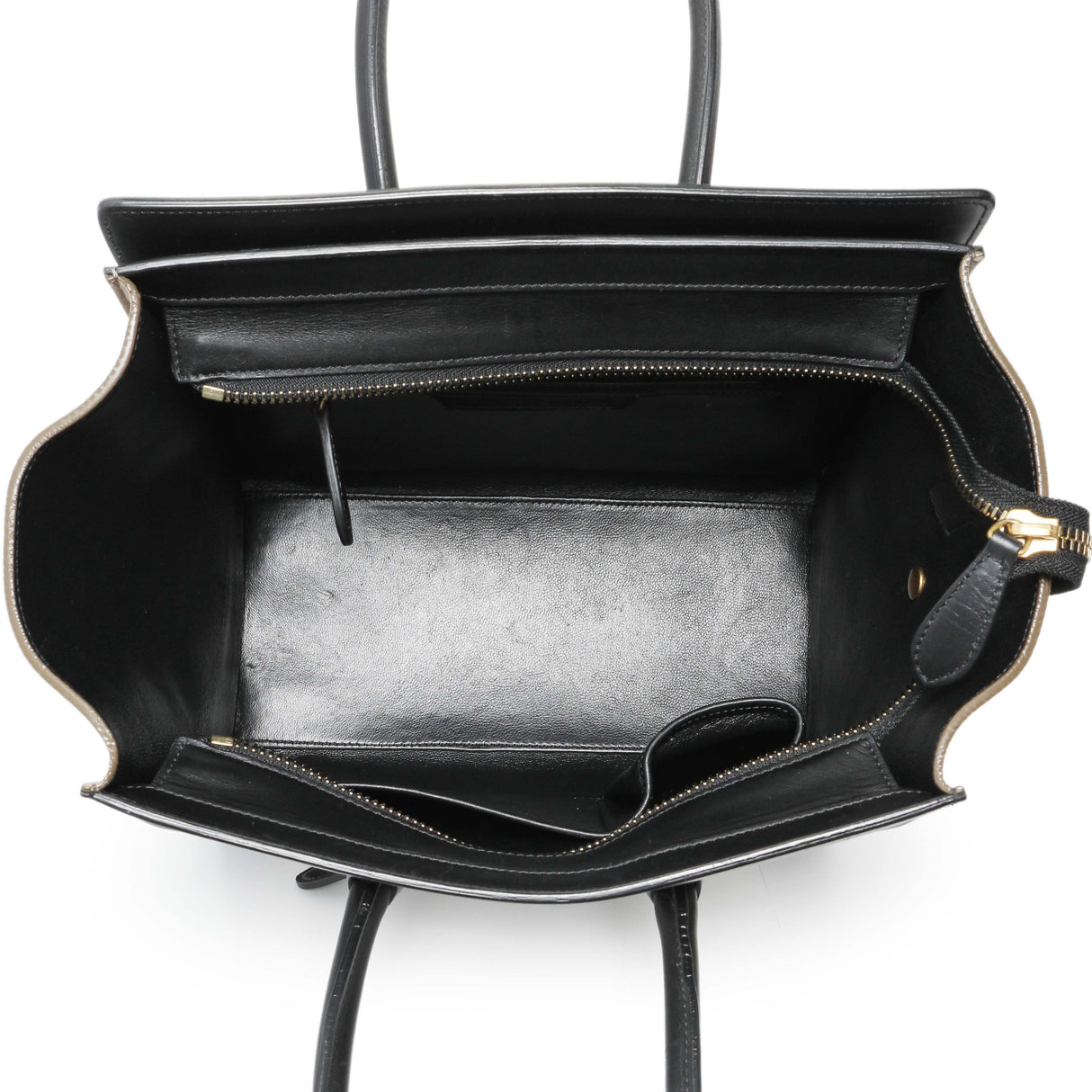 Celine Tricolor Calfskin Suede Micro Luggage Tote Handbags Celine