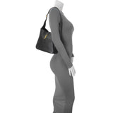 Saint Laurent Black Calfskin Small Le 5 A 7 Soft Hobo Handbags Saint Laurent
