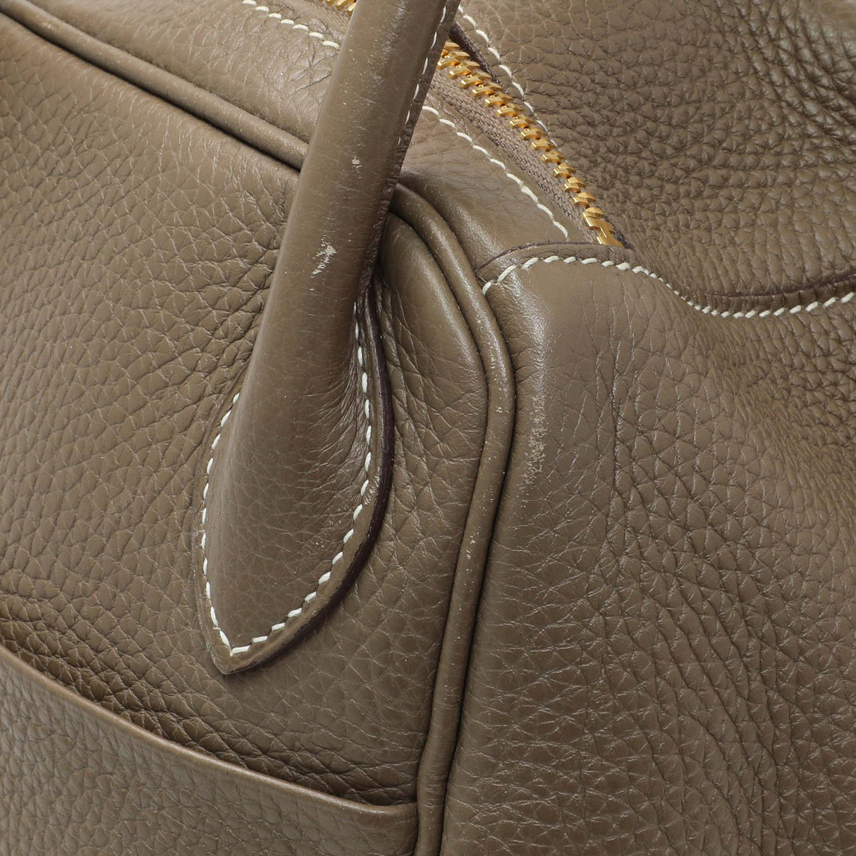 Hermes Etoupe Taurillon Clemence Lindy 30