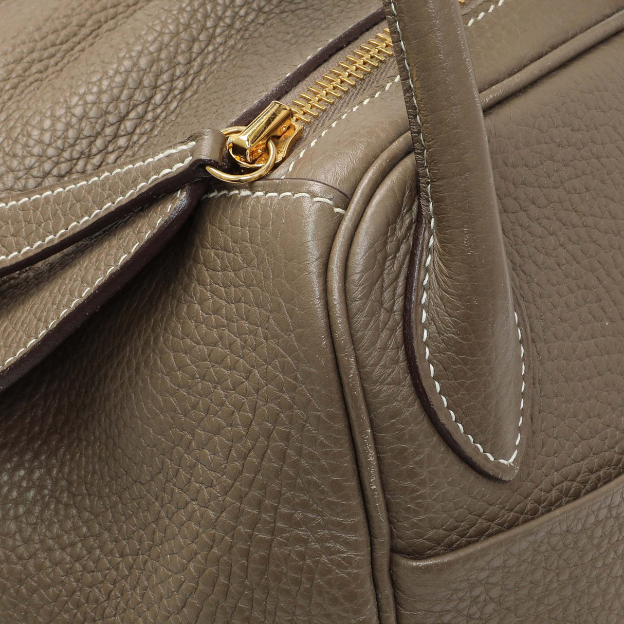 Hermes Etoupe Taurillon Clemence Lindy 30