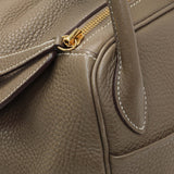 Hermes Etoupe Taurillon Clemence Lindy 30