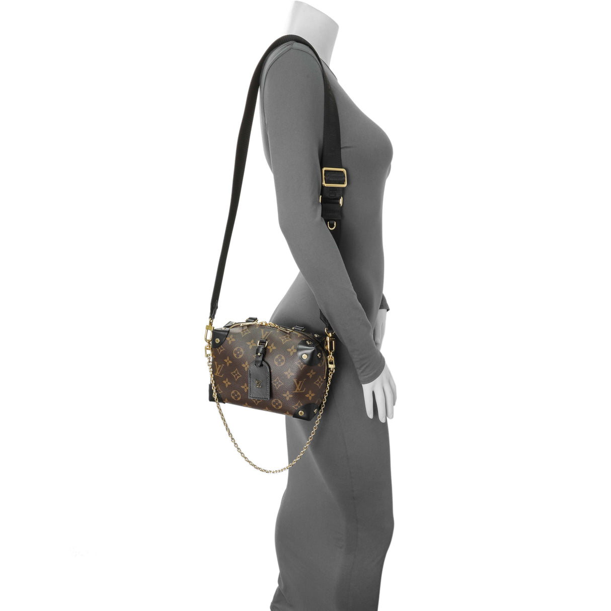 Louis Vuitton Black Monogram Petite Malle Souple Handbags Louis Vuitton