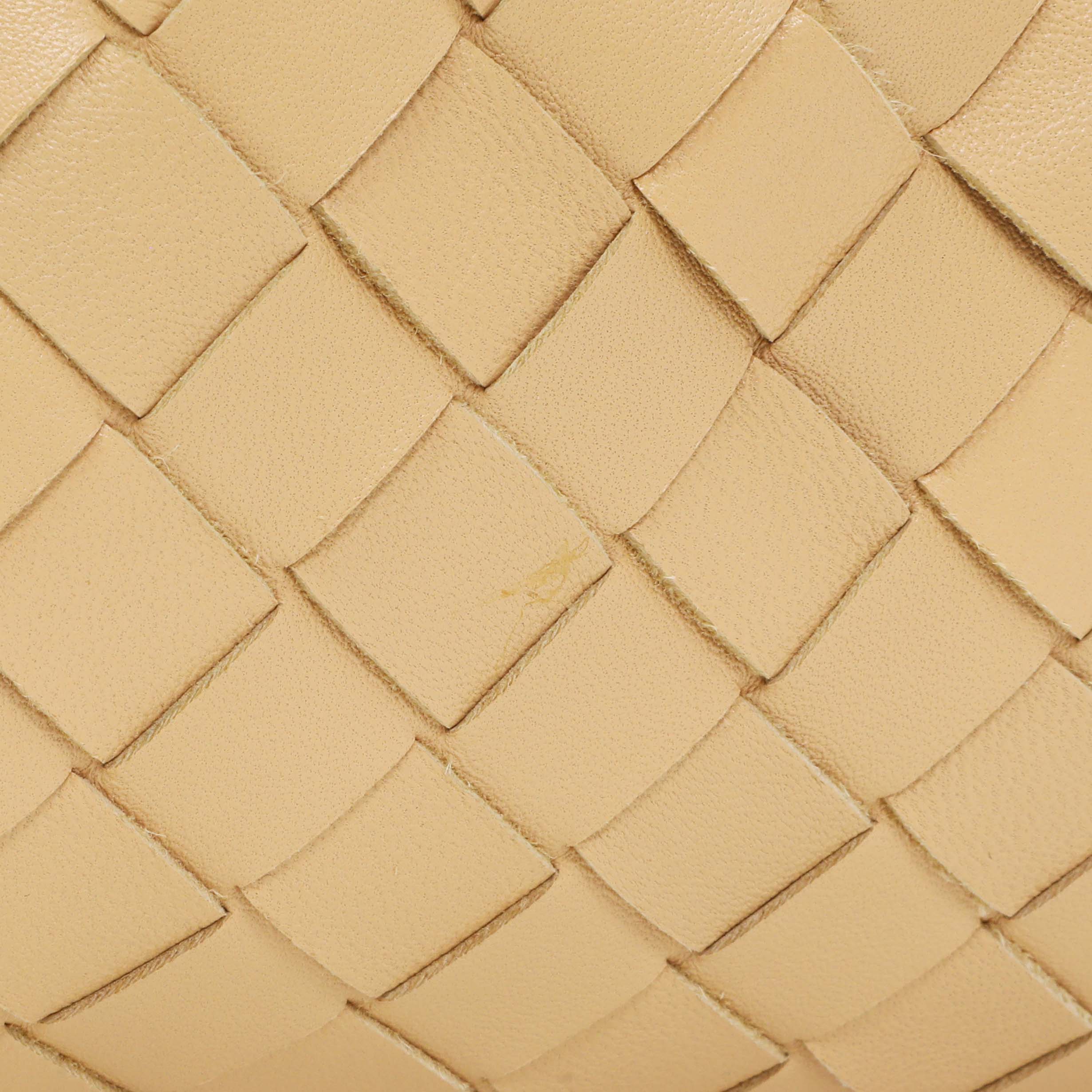 Bottega Veneta Almond Nappa Maxi Intrecciato The Pouch Oversized