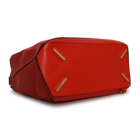 Loewe Red Calfskin Medium Puzzle Bag
