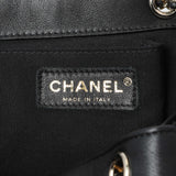 Chanel Black Lambskin Quilted Large Duma Drawstring Backpack Handbags Chanel