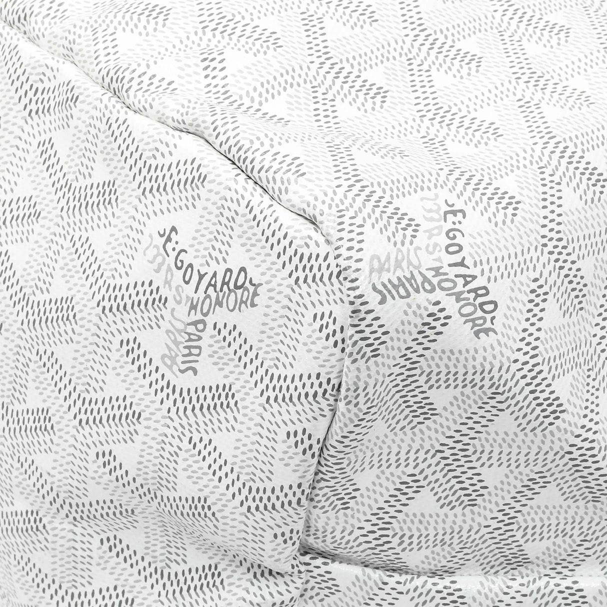 Goyard White Goyardine Saint Louis PM