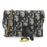 Christian Dior Oblique Nano Saddle Chain Pouch