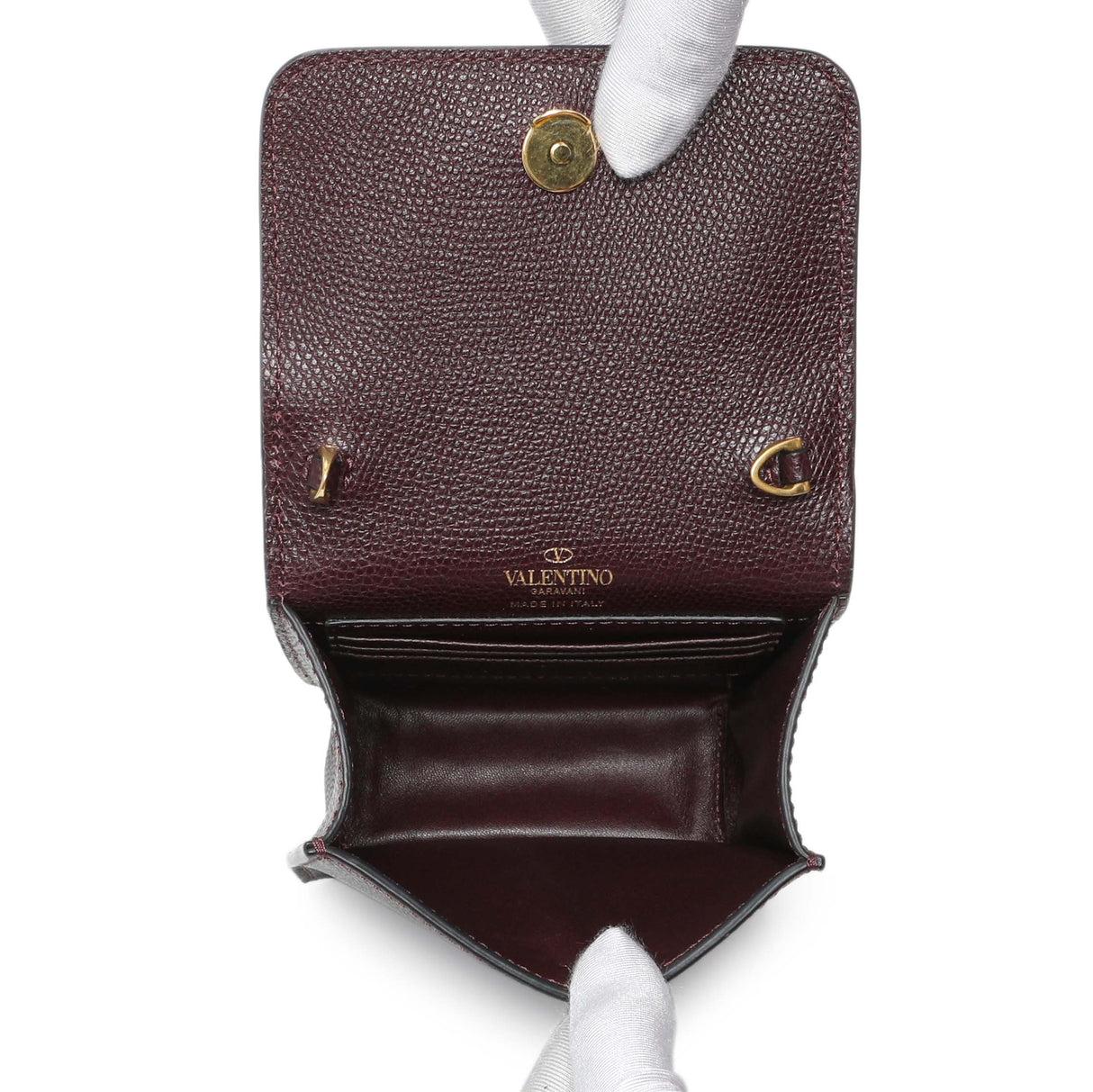 Valentino Bordeaux Garavani V-logo Signature Phone Holder Crossbody Handbags Valentino