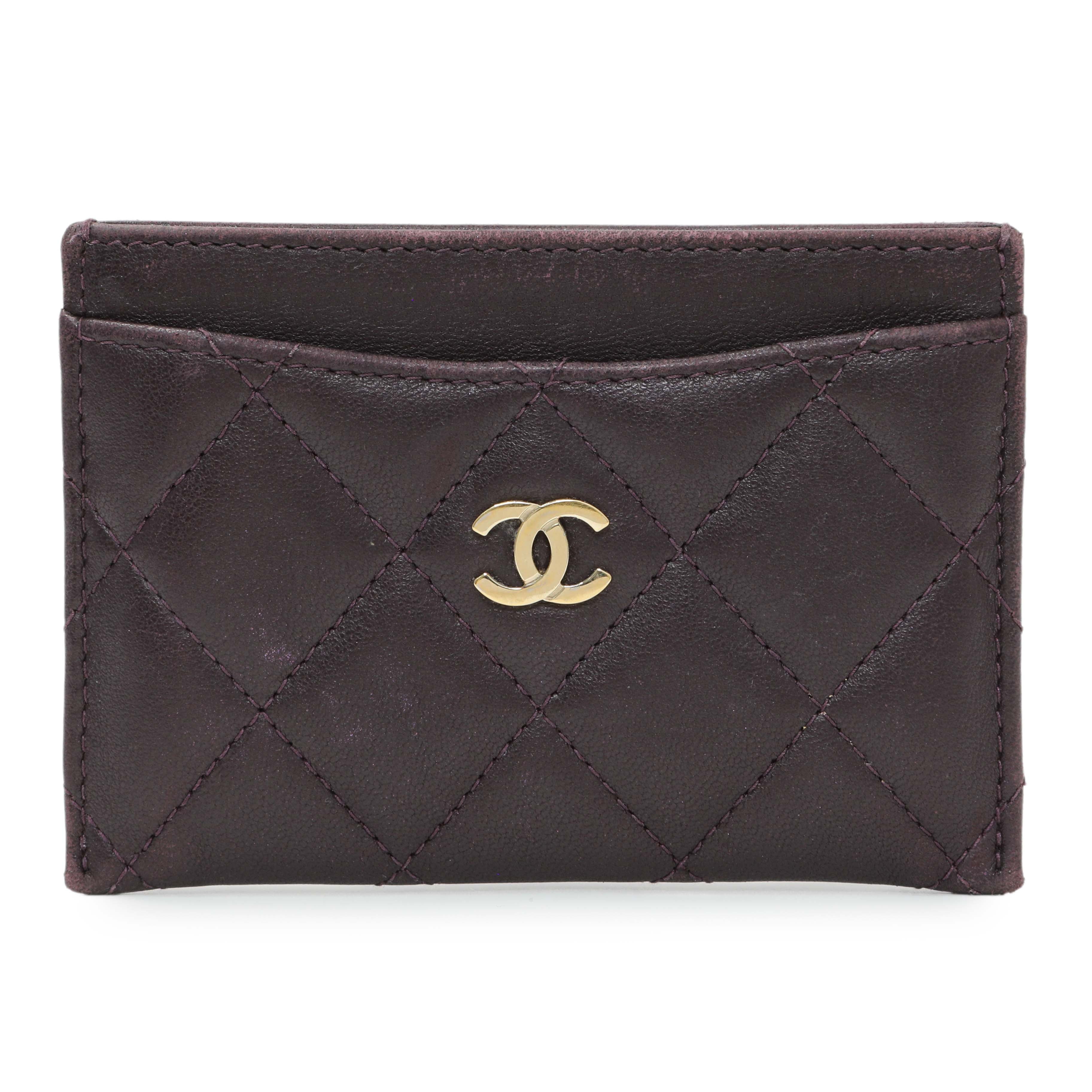 Chanel Purple Lambskin Quilted Card Holder – Modaselle