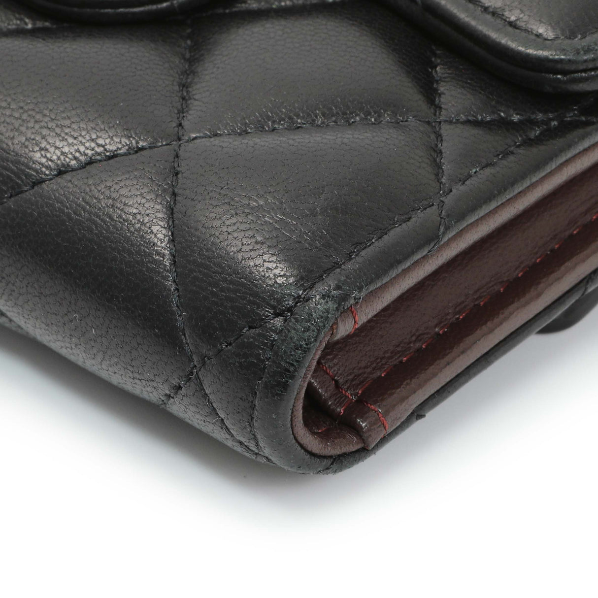 Chanel Black Quilted Lambskin Small Flap Wallet