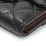 Chanel Black Quilted Lambskin Small Flap Wallet
