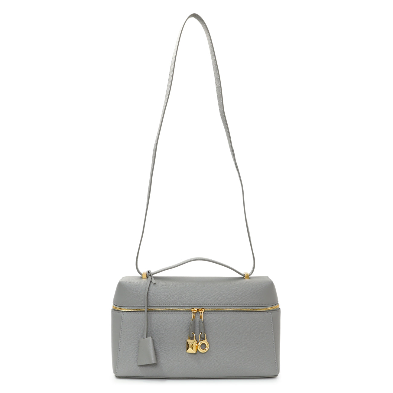 Loro Piana Grey Textured Calfskin Extra Bag L27 – Modaselle