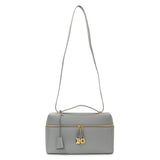 Loro Piana Grey Textured Calfskin Extra Bag L27 Handbags Loro Piana