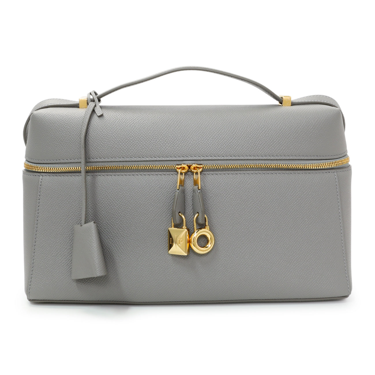Loro Piana Grey Textured Calfskin Extra Bag L27 – Modaselle
