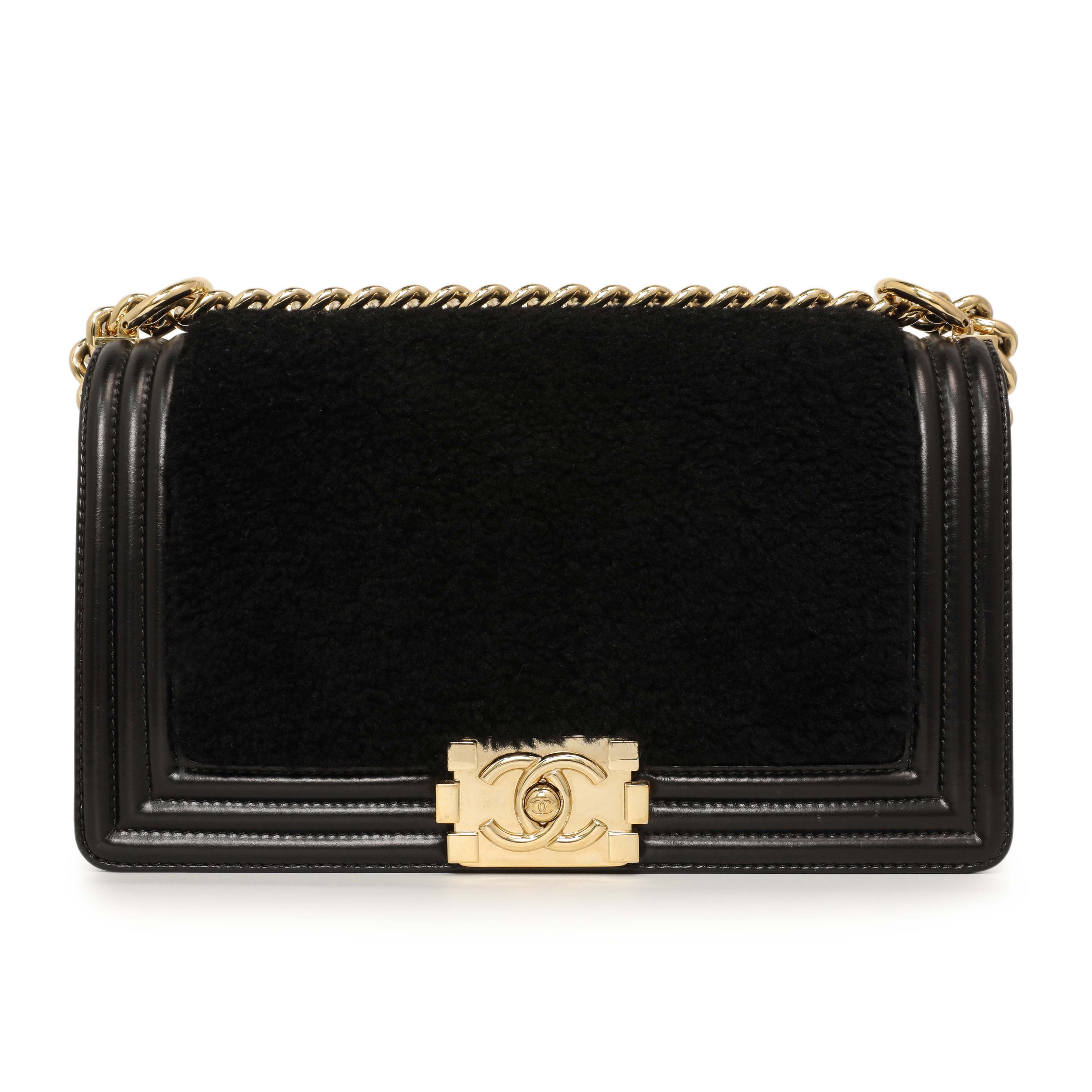 Chanel Black Shearling Medium Boy Bag – Modaselle