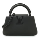 Louis Vuitton Black Matte Taurillon Capucines East West Mini Handbags Louis Vuitton