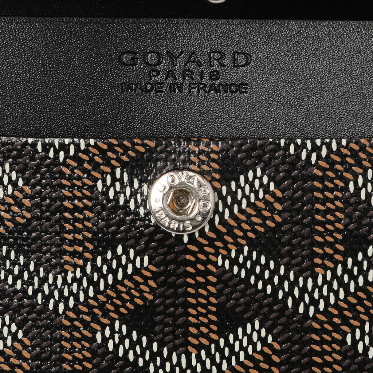 Goyard Black Goyardine Marigny Coin Purse Wallet