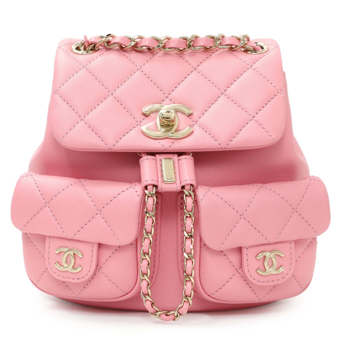 Chanel Pink Calfskin Small Duma Backpack Handbags Chanel
