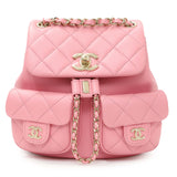 Chanel Pink Calfskin Small Duma Backpack Handbags Chanel