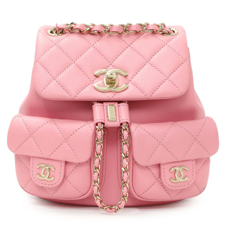 Chanel Pink Calfskin Small Duma Backpack Handbags Chanel
