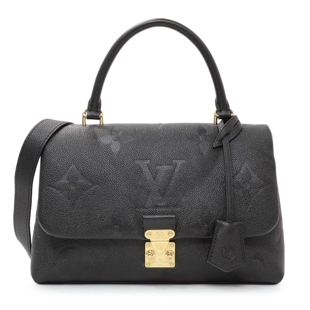 Louis Vuitton Black Empreinte Monogram Giant Madeleine MM Handbags Louis Vuitton