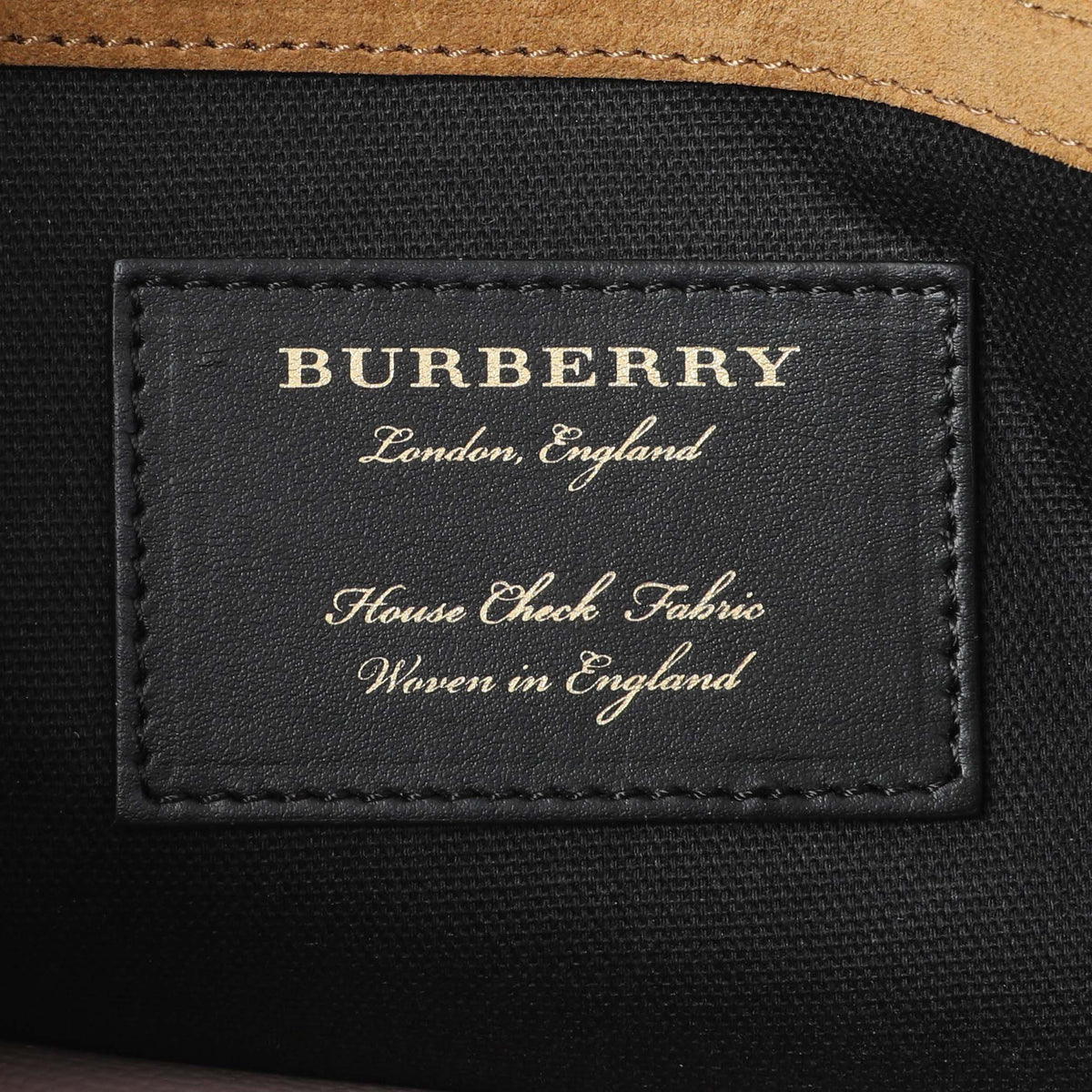 Burberry Derby Calfskin House Check Small Macken Crossbody Handbags Burberry