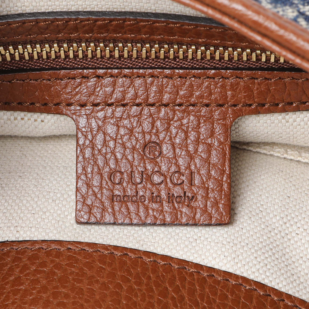 Gucci New Denim GG Monogram Calfskin Small Jackie 1961 Hobo Handbags Gucci
