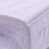 Balenciaga Lilac Shiny Calfskin Crocodile Embossed Hourglass Chain Bag Handbags Balenciaga