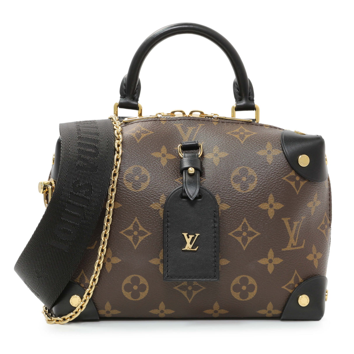 Louis Vuitton Black Monogram Petite Malle Souple Handbags Louis Vuitton