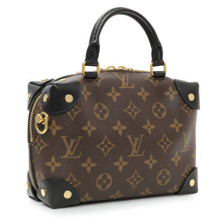 Louis Vuitton Black Monogram Petite Malle Souple