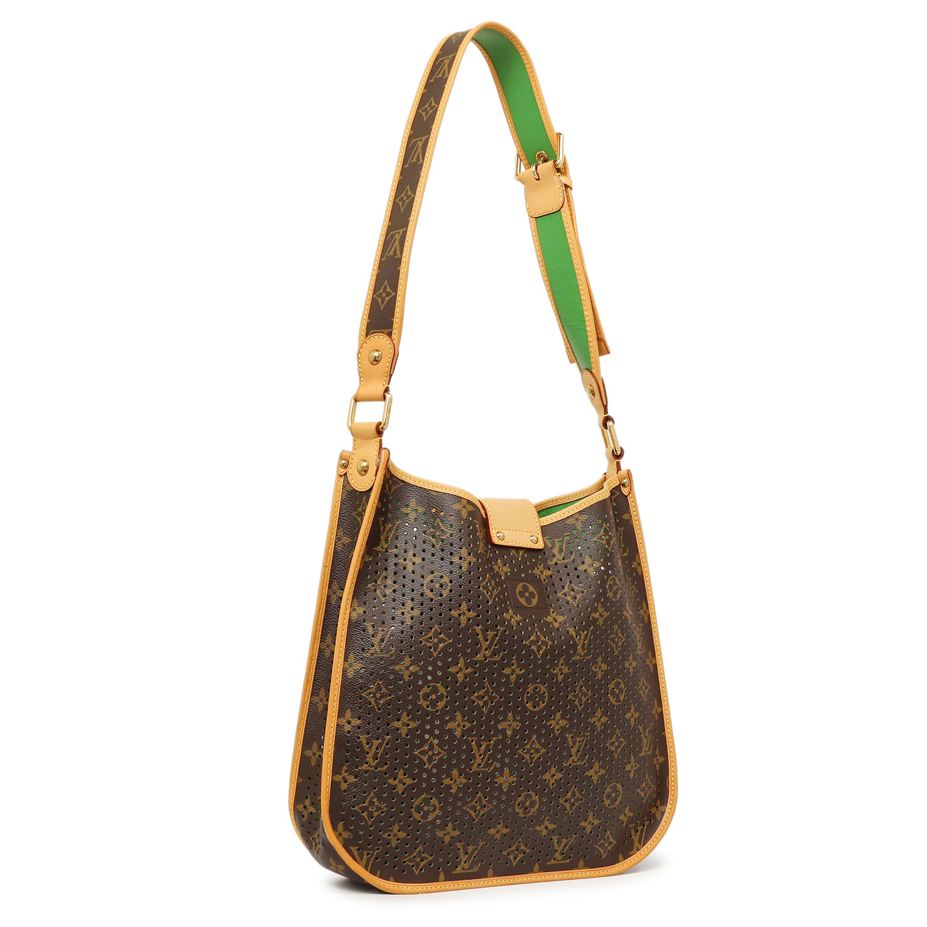 LOUIS VUITTON MUSETT MON PERFO 　　en Louis Vuitton Vert Monogram Perforated Musette – Modaselle