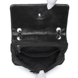 Chanel Black Irridescent Calfskin Crystal CC Mini Flap