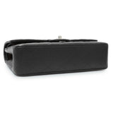 Chanel Black Quilted Caviar Medium Double Flap Handbags Chanel