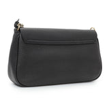 Gucci Black Pebbled Calfskin Medium Soho Flap Crossbody Handbags Gucci
