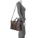 Louis Vuitton Monogram Macassar Porte-Documents Voyage PM Handbags Louis Vuitton